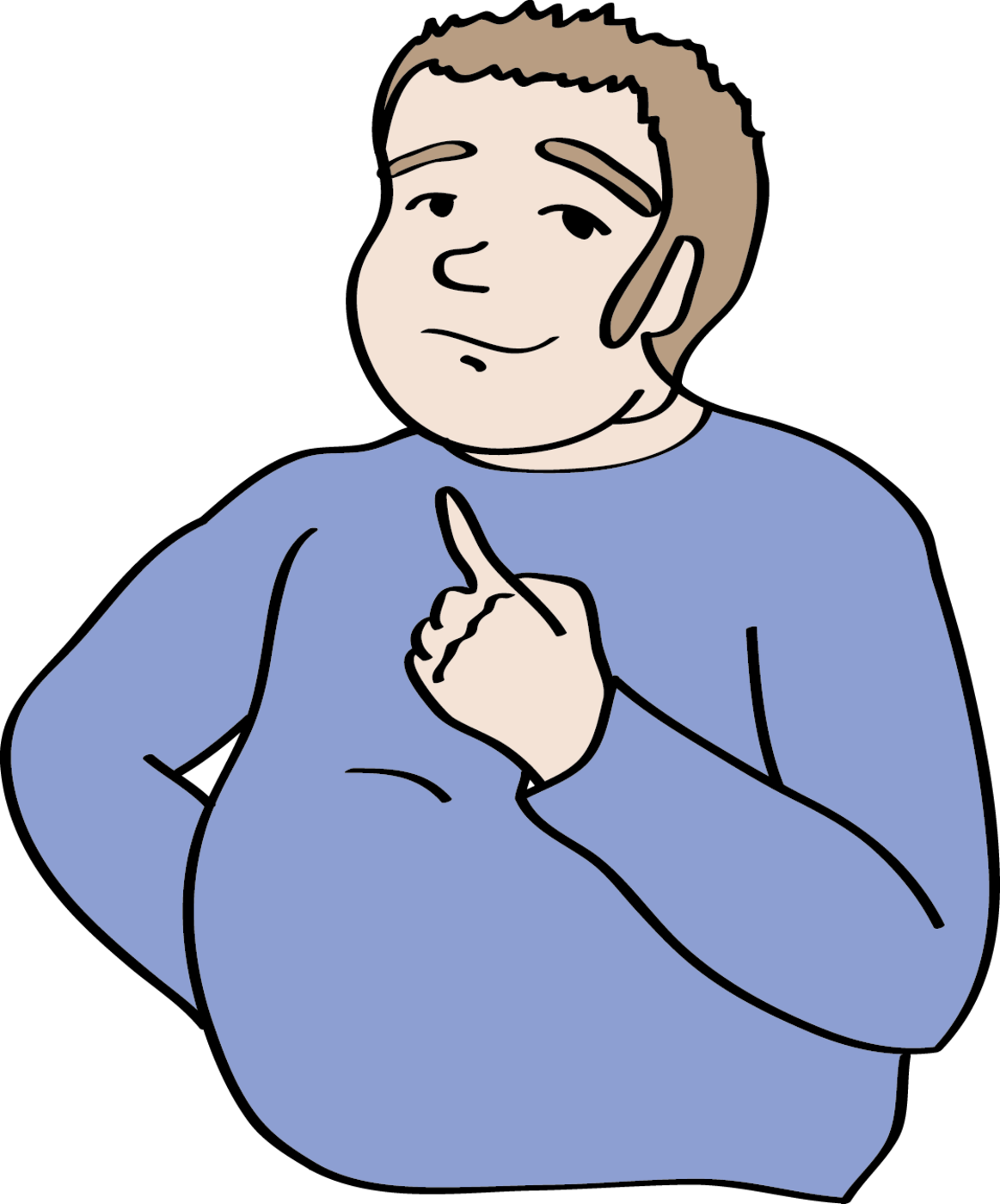 Ein Mann Zeigt Selbstbewusst Mit Dem Finger Auf Seine - Man (1163x1400)