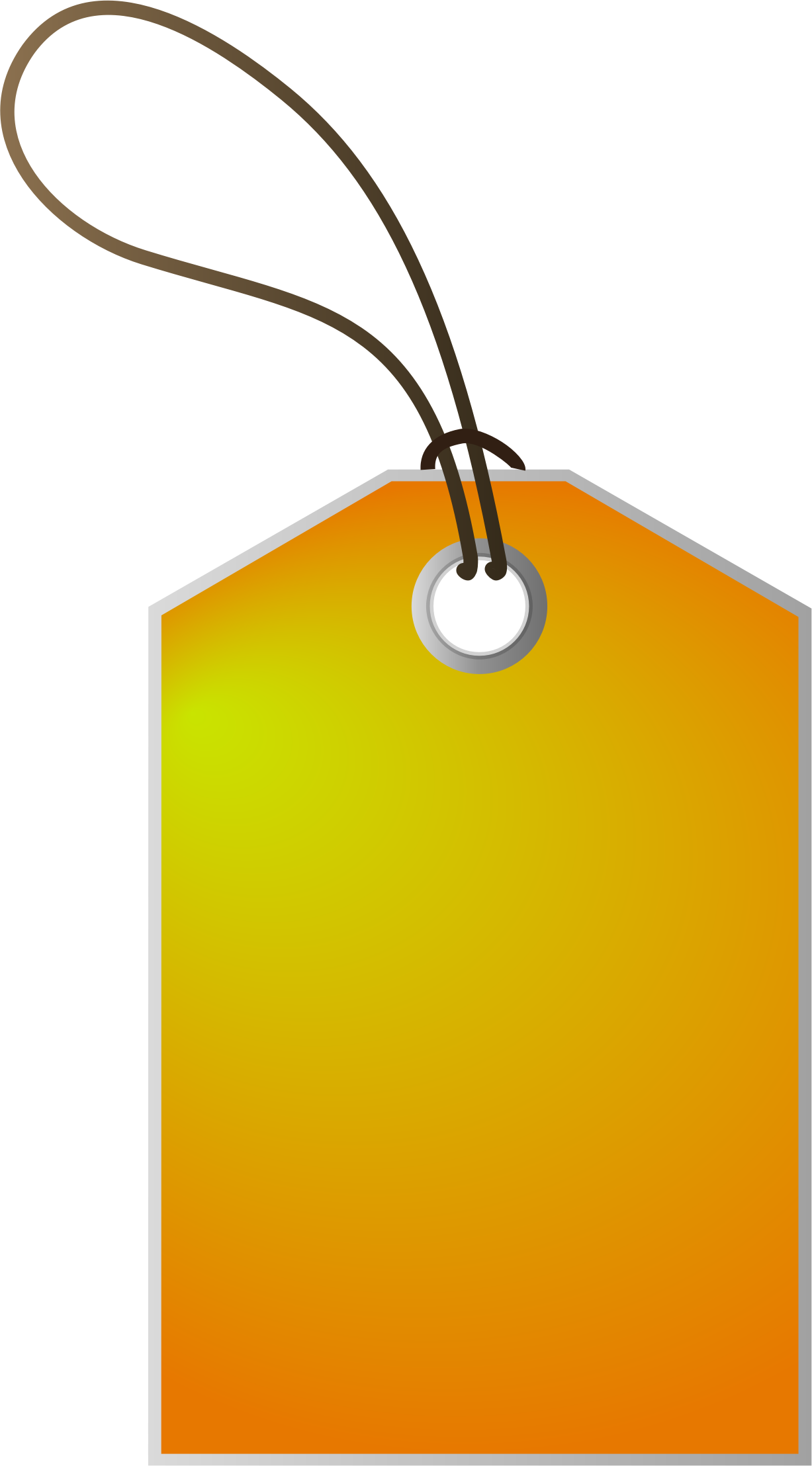 Tagbeautiful Tag With Tag - Gift Tag Clipart (1227x2216)