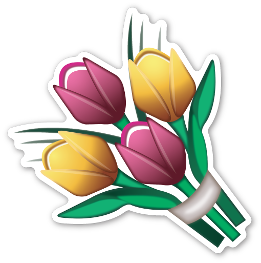 Flower Bouquet Emoji Png (510x513)