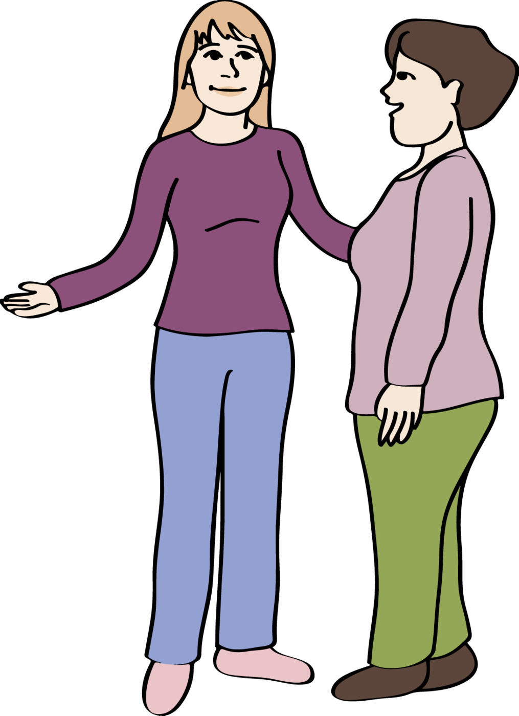 Eine Frau Unterstützt Eine Andere Frau - Woman (1015x1400)