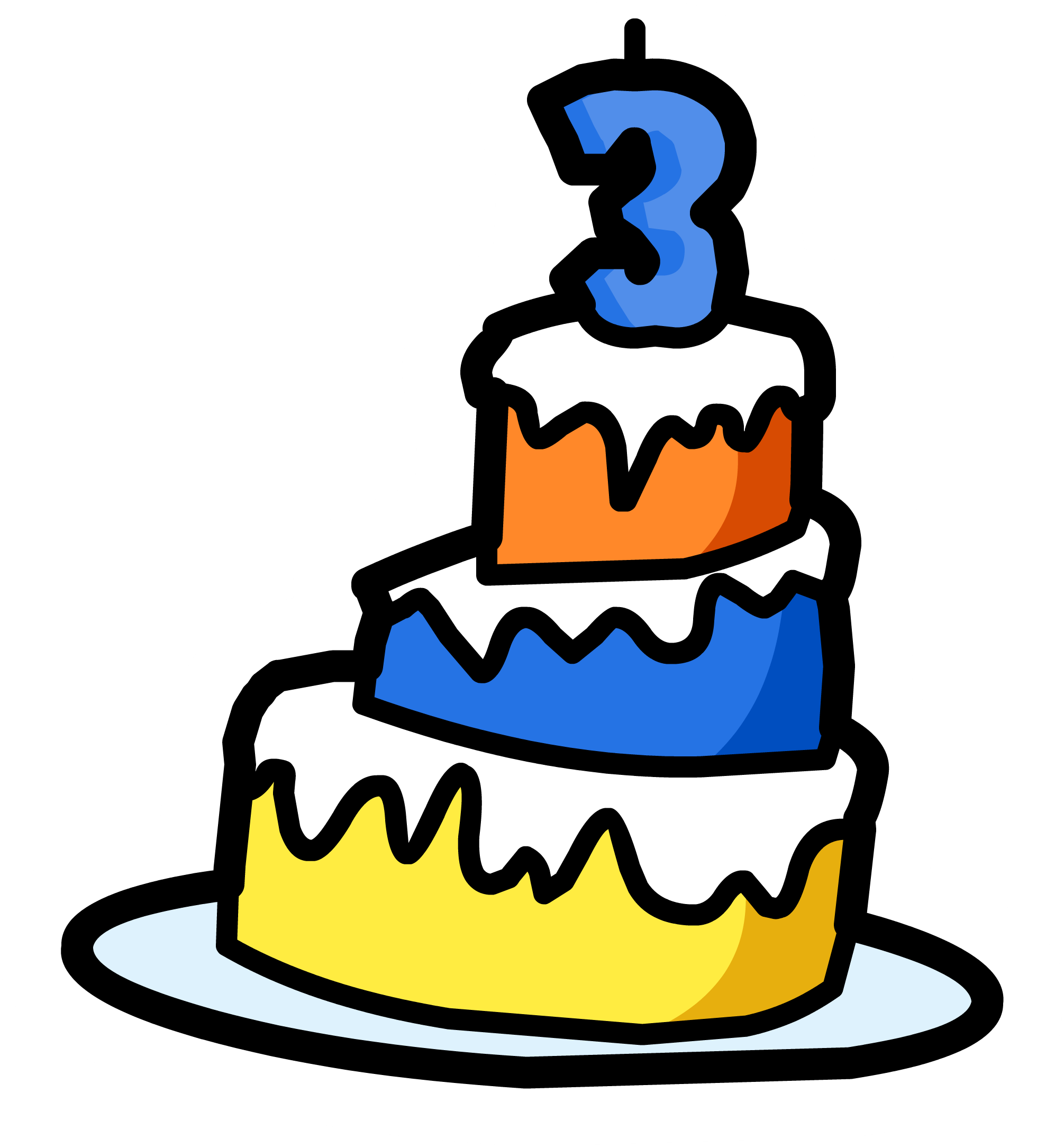 3rd Anniversary Cake - Cake 3 Rd Anniversary (2011x2167)