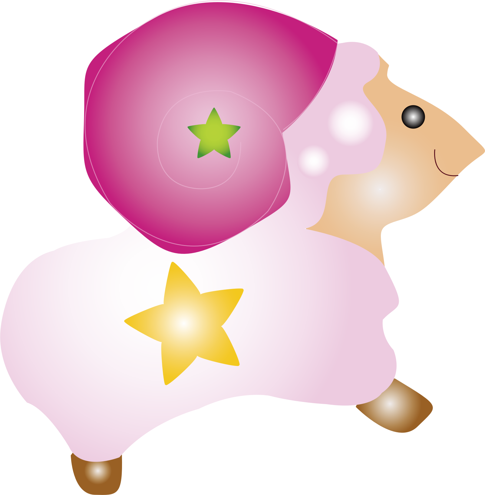 Free Cartoon Sheep - Sheep 5'x7'area Rug (1602x1634)