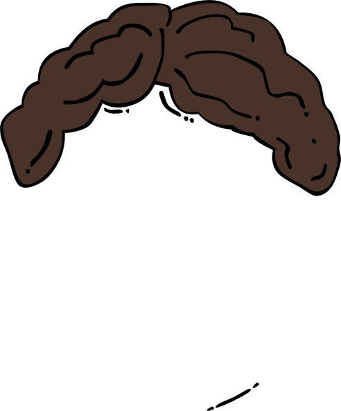 Clip Art/hair - Cartoon Face With Mustache (492x593)