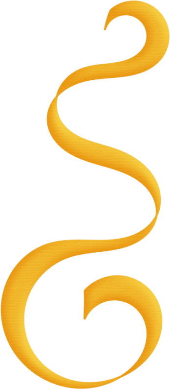 Aw Circus Streamer 2 Yellow - Yellow Streamer Clip Art (353x800)