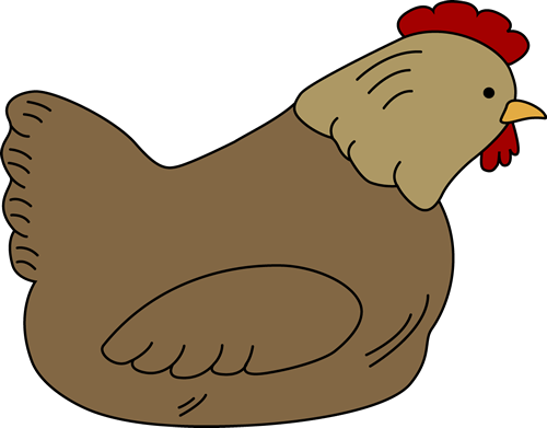Clipart Hen - Clipart Hen On Egg (500x391)