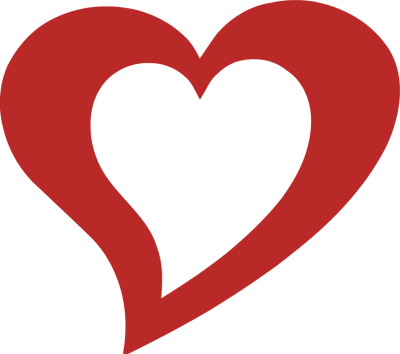 Heart Shape Clipart - Red Heart Shape Clip Art (400x354)
