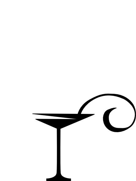 Martini Glass Clip Art (444x593)