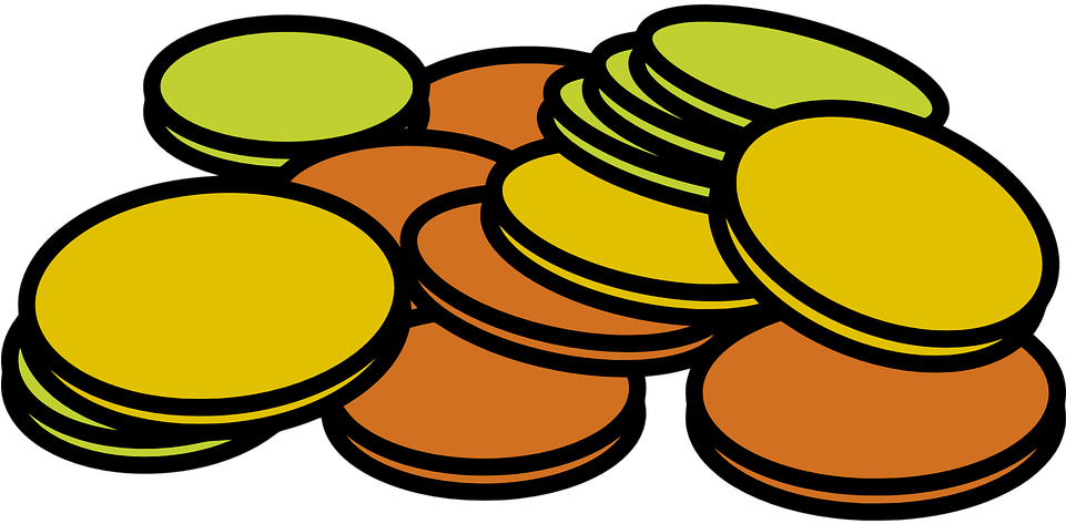 Coins Money Stack Cash Credit Currency Fin - Coins Clipart (1920x960)