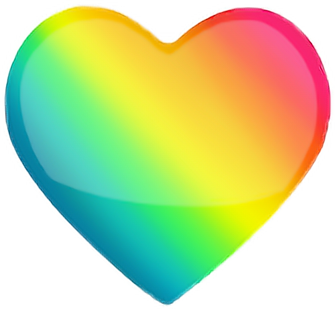 Herz Heart Rainbow Regenbogen Regenbogenherz Freetoedit - Rainbow (660x608)