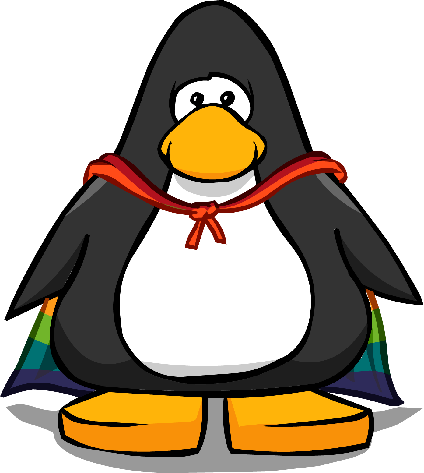 Club Penguin With Cape (1393x1553)
