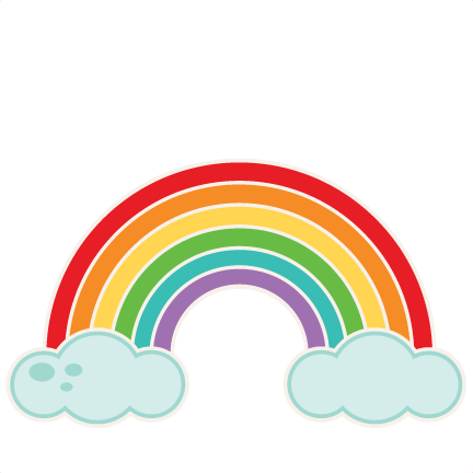 Rainbow Svg Scrapbook Cut File Cute Clipart Files For - Rainbow Arch Silhouette (432x432)