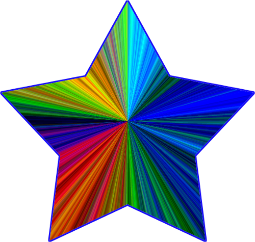 Rainbow Stars Clipart (500x475)