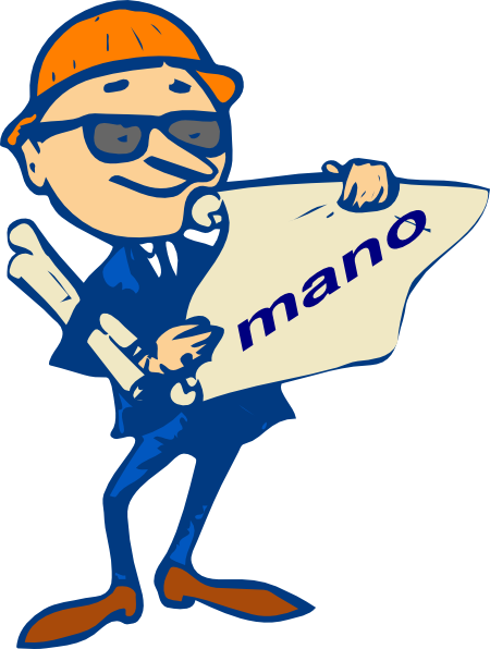 Mano Clip Art At Clkercom Vector Online - Qa Qc Engineer Cartoon (450x596)