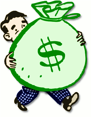 Bag Of Money - Tariff Of Abominations Clipart (322x410)