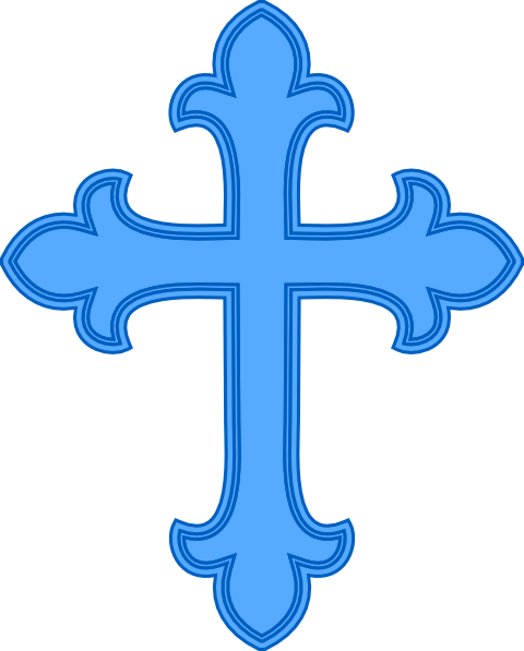 Cruz Clipart - Baptism Cross (480x597)