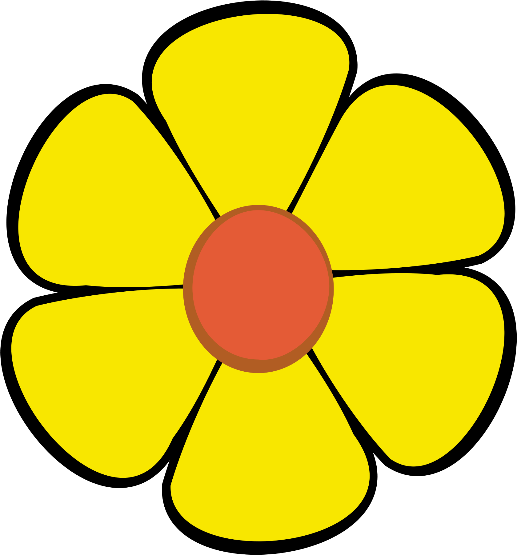 Flower Flower Valentine 555px - Yellow Flower Icon Png (2000x2000)