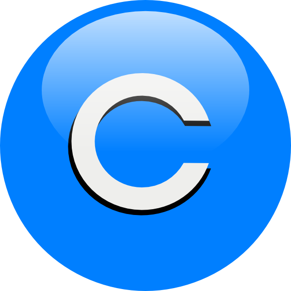 Small C Clipart (600x601)