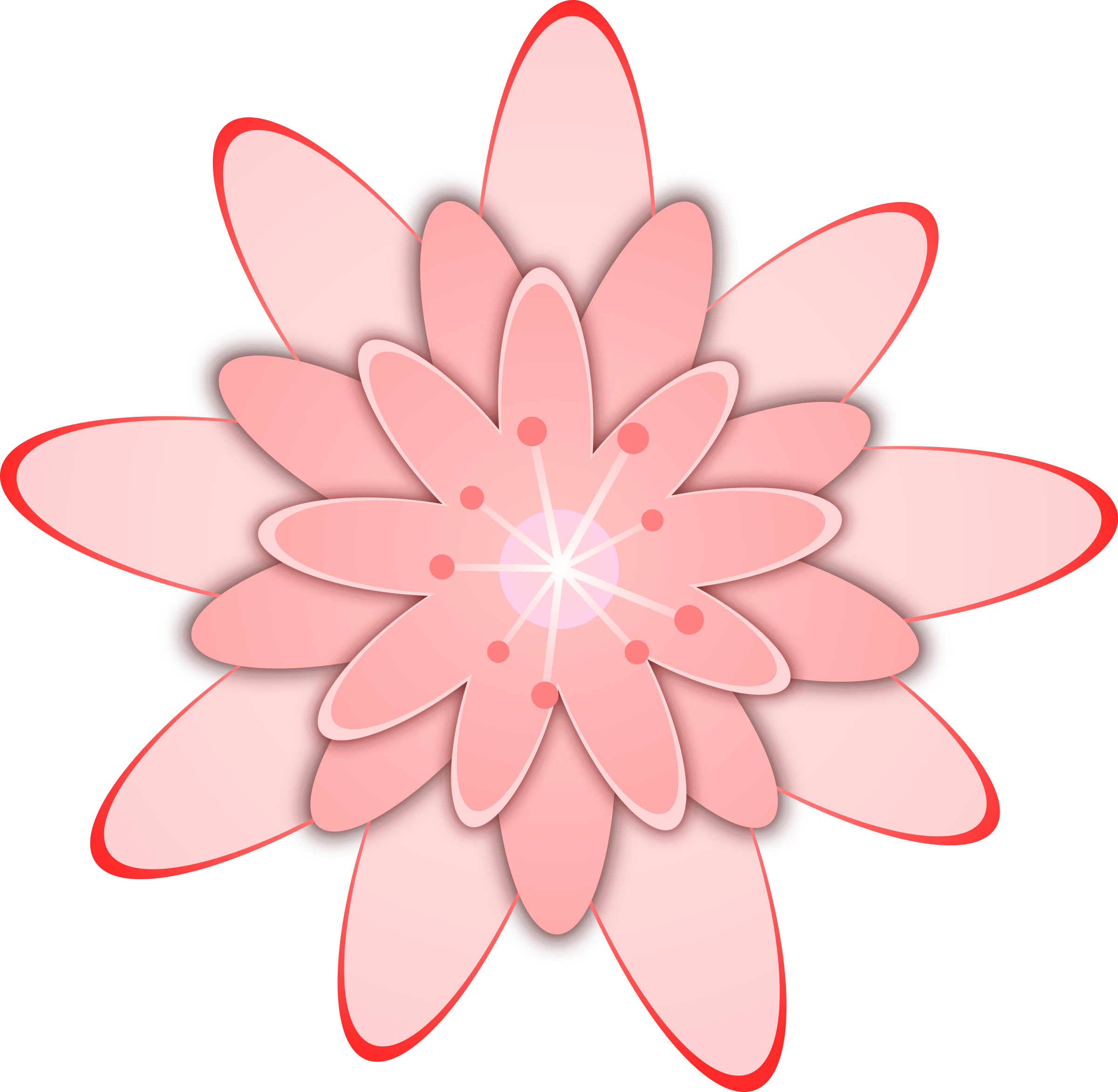 Big Image - Cactus Flower Clip Art (2400x2345)