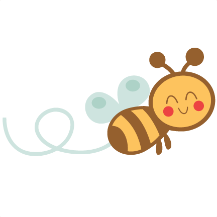 Cute Bee Svg Scrapbook Cut File Cute Clipart Files - Cute Bee (432x432)