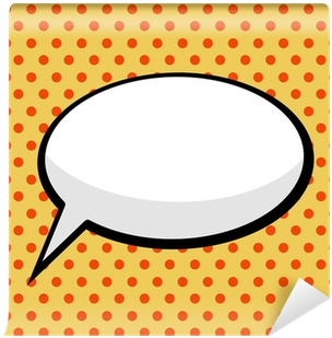 Fototapete Pop Art Comic Sprechblase • Pixers® - Bulle Pop Art (400x400)