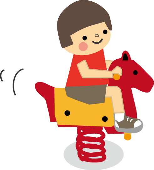 Parks & Recreation - 公園 スプリング 遊具 イラスト (491x542)