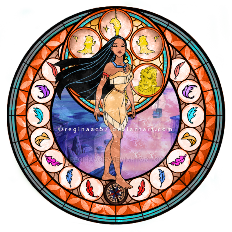 Hd Clipart Pocahontas Kingdom Hearts Stain Glass 1051kb - Kingdom Hearts Stained Glass (800x800)