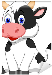 Cute Cow Cartoon (400x400)
