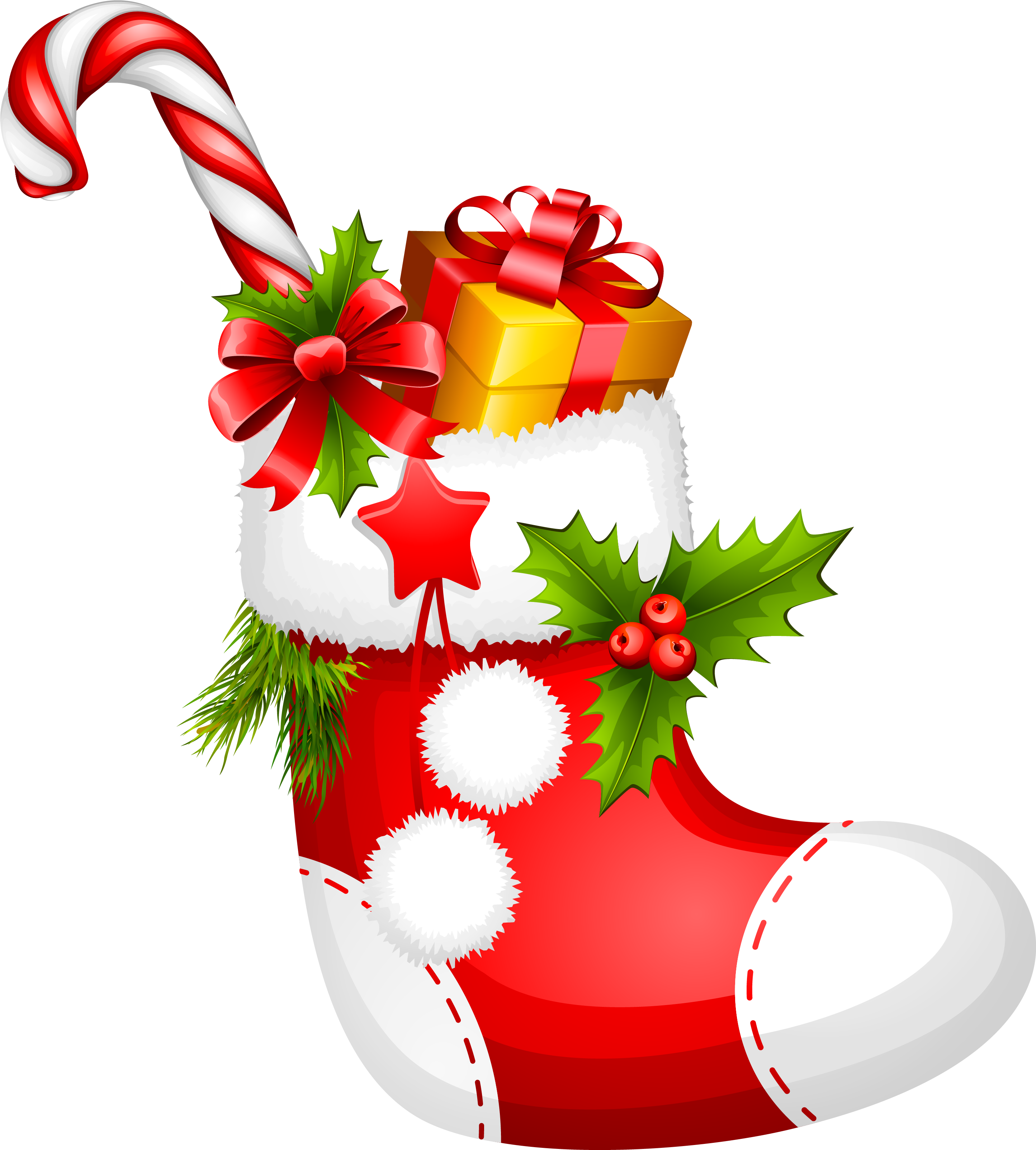 Christmas Pictures - Christmas Stocking Png (3076x3405)