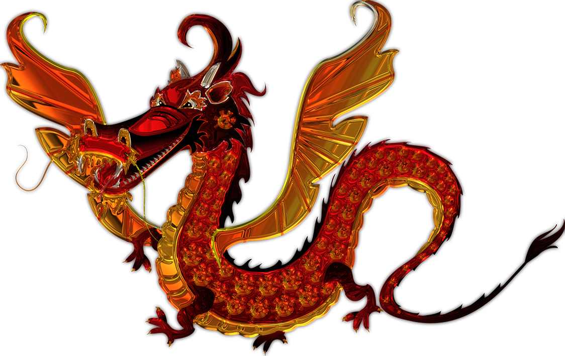 Drache Metallizer Kunst Glas Fabrik Drache - Cartoon Chinese Dragon (1124x709)