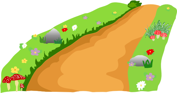 Pathway Clipart (600x511)