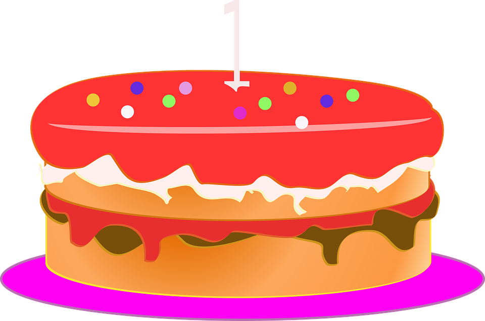 Jahrestag, Bolo, Bolo De Aniversário - Cartoon Anniversary Cake (960x635)