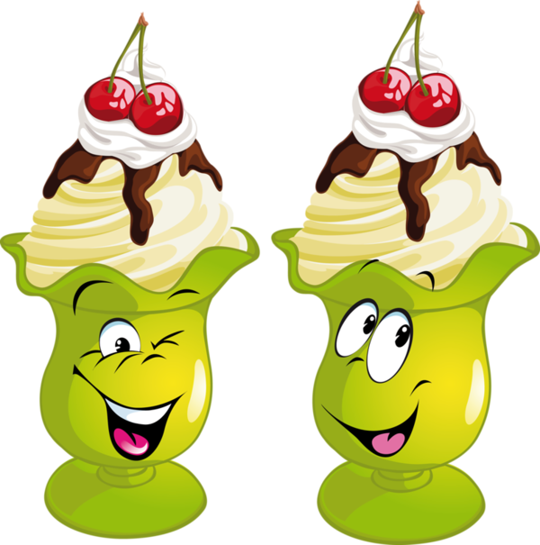 Les - Eisbecher Clipart (600x605)