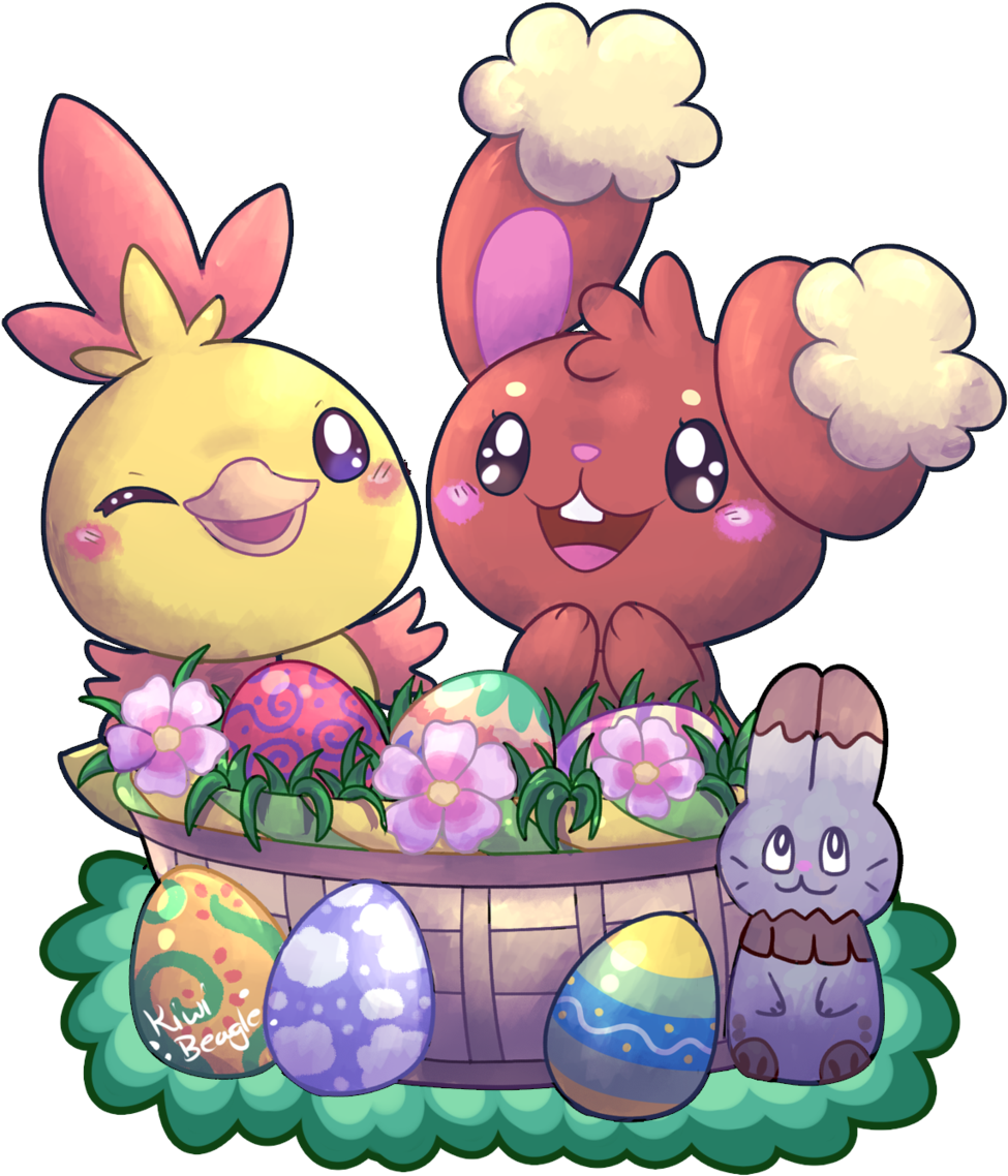 An Easter Basket By Kiwibeagle Oh Look An Easter Basket - Easter Basket (1024x1205)
