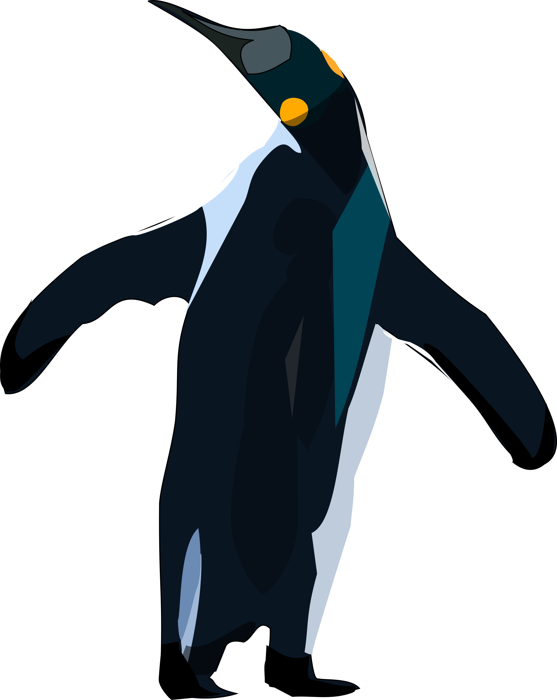 Easter, Frohe Ostern - Penguins Throw Blanket (1910x2400)