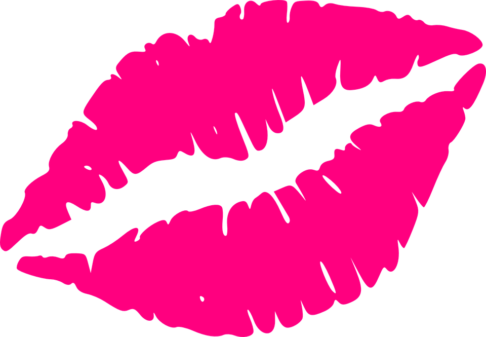 Lip Print Clip Art (960x665)