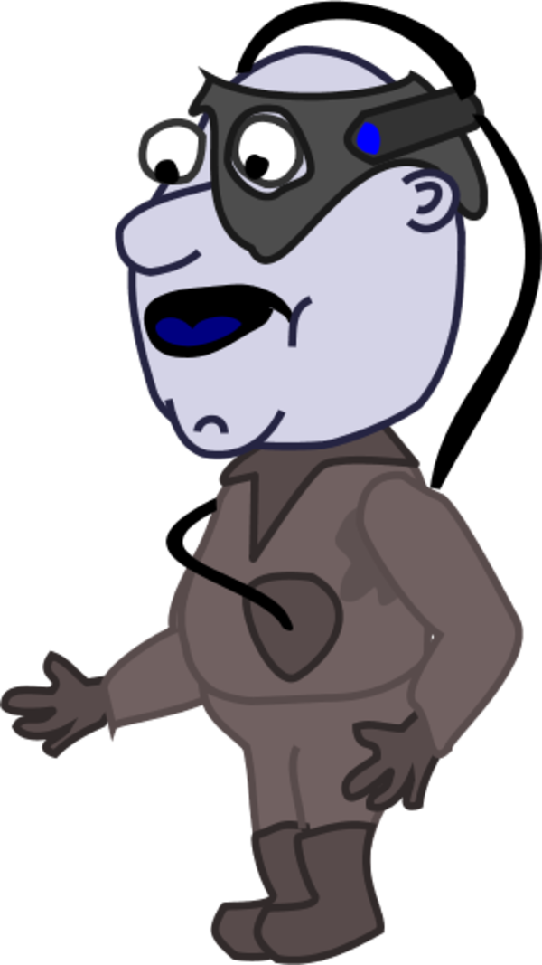 Pirate With Hat And Eye Patch - Holding A Chair (600x1067)