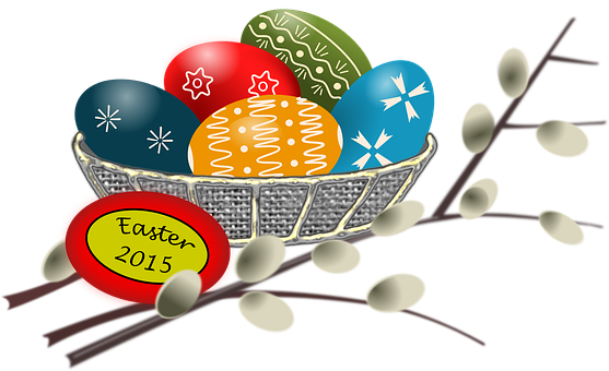Easter Bouquet Happy Egg Drawing Easter Ea - Zazzle Colorful Egg Basket For First Easter Baby Bodysuit (557x340)