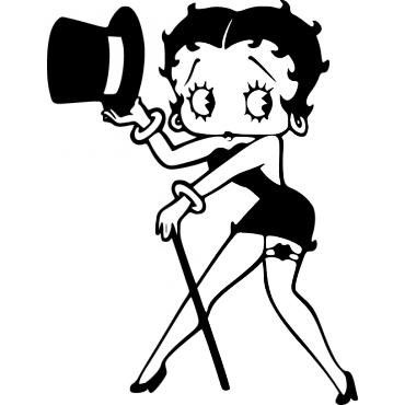 Simulieren Sie Die Farbe Des Supports - Betty Boop Transparent Gif (370x370)