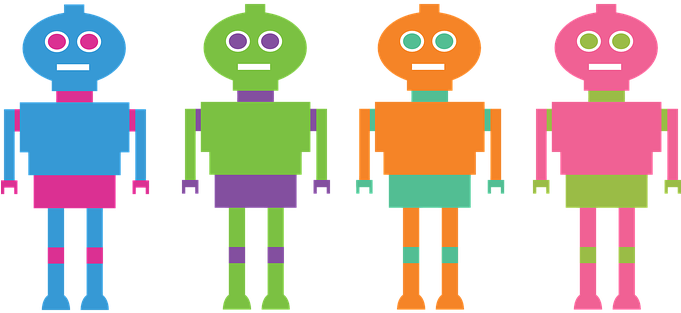 Robots Computers Bots Character Technology - Stainless Steel Travel Mug (680x340)