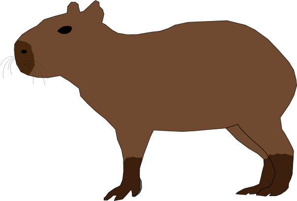 Capybara Cut Out (604x409)