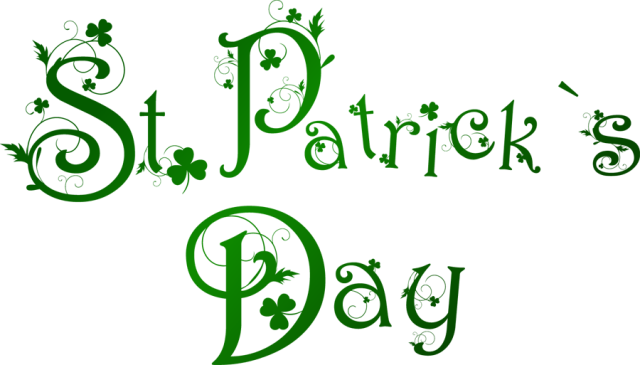 Happy St Clipart - St Patrick's Day Potluck (640x365)