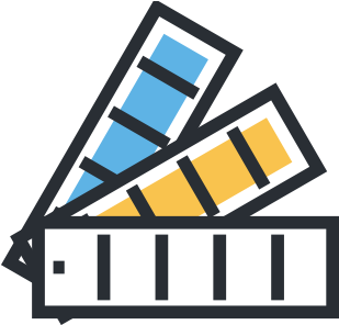 Custom & Whitelabel - Color Palette Icon Png (600x300)