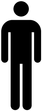 Coolest Roller Coaster Clipart 11 Individual People - Male Toilet Sign (400x400)