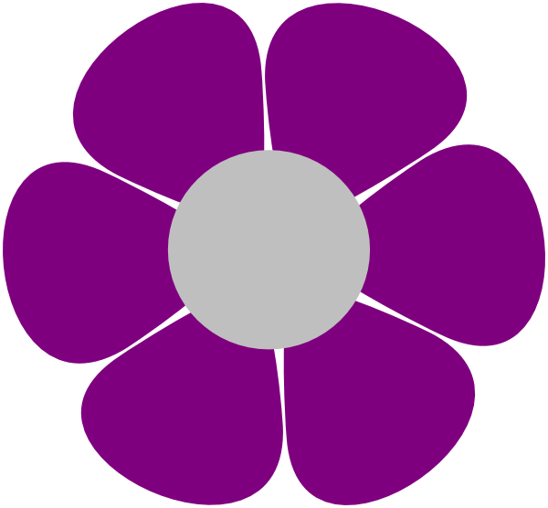 Pink Flower Clipart Hippie - Hippie Flowers Clip Art (600x556)