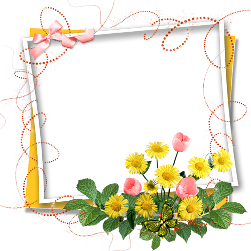 Cadres Pour Vos Cr As Encadrement Frame Marco Tableau - Flowers Frames (500x500)