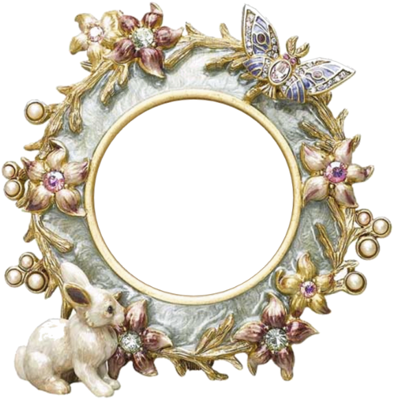 Gifs Et Tubes Cadres Paques Tableau Verre Transparent - Png Рамка Зеркала (600x591)