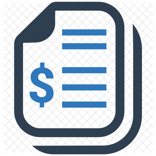 Financial, Documents, Business, Document, Report, Sales, - Bill Icon (512x512)