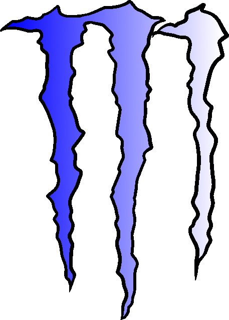 Blue White Monster Logo By Korn Star60291 On Clipart - Yellow Monster Logo (457x638)