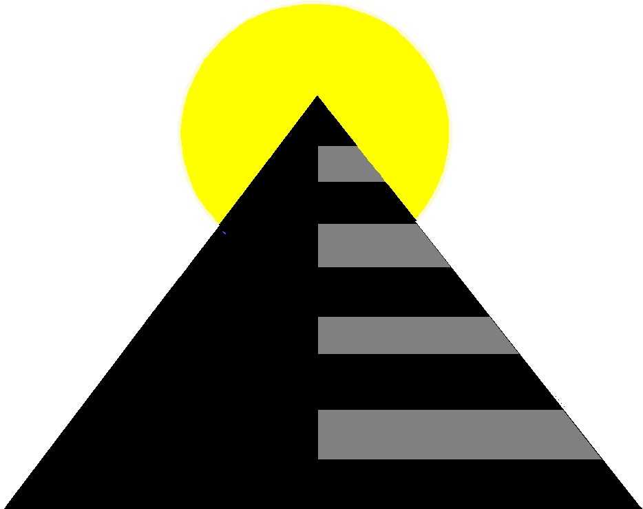 Illuminati Symbol Cliparts - Pyramid With Sun Symbol (998x819)