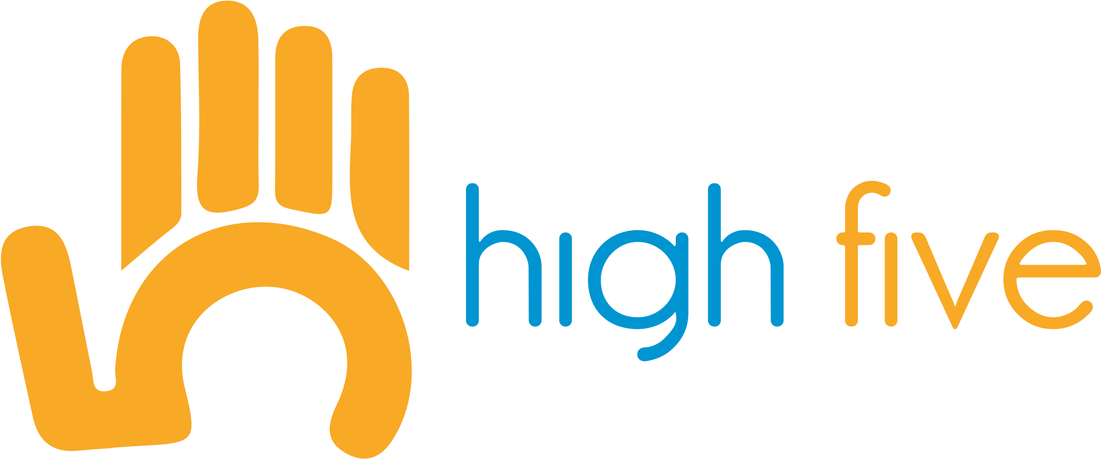 High Five - Hifive Png (2400x991)